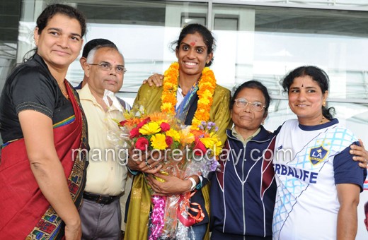 MR Poovamma gets grand welcome in Mangalore
